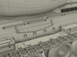 t-34-76-85 w engine bay and interior 3D Model