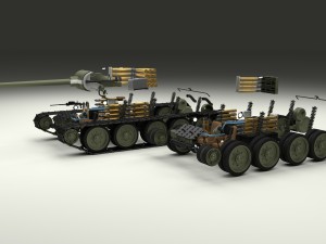 t-34 76-85 tanks w interior Model 3D