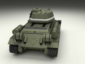 t-34 76-85 tanks w interior Model 3D