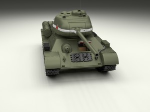 t-34 76-85 tanks w interior Model 3D