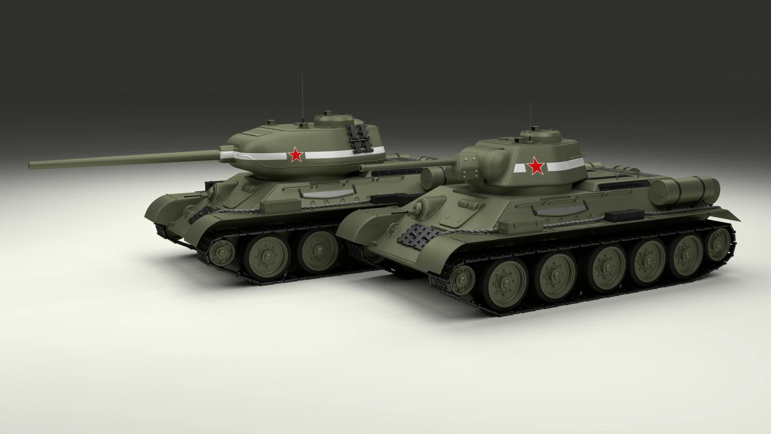t-34 76-85 pack 3D Model .c4d .max .obj .3ds .fbx .stl .blend