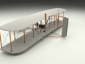 wright flyer 1903 3D Model