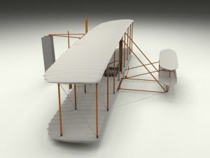 wright flyer 1903 3D Model