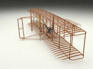 wright flyer 1903 3D Model