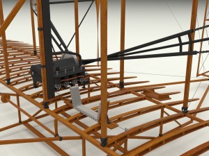 wright flyer 1903 3D Model
