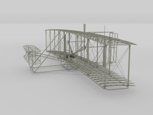 wright flyer 1903 3D Model