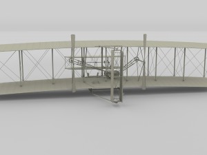 wright flyer 1903 3D Model