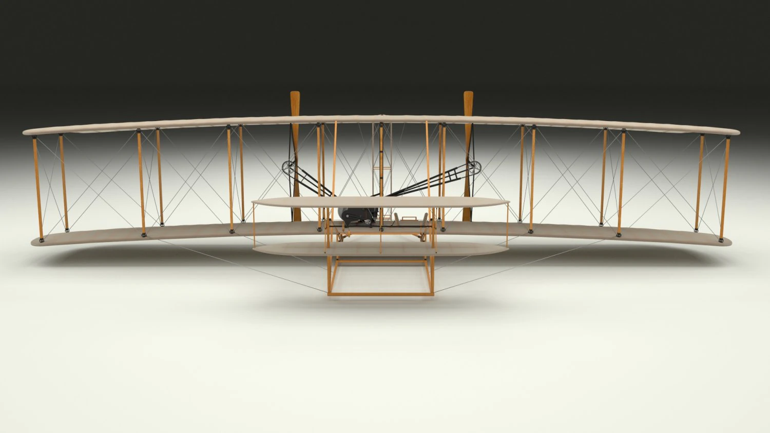 wright flyer 3D Model .c4d .max .obj .3ds .fbx .stl .blend 