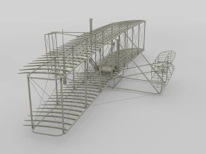 wright flyer 3D Model