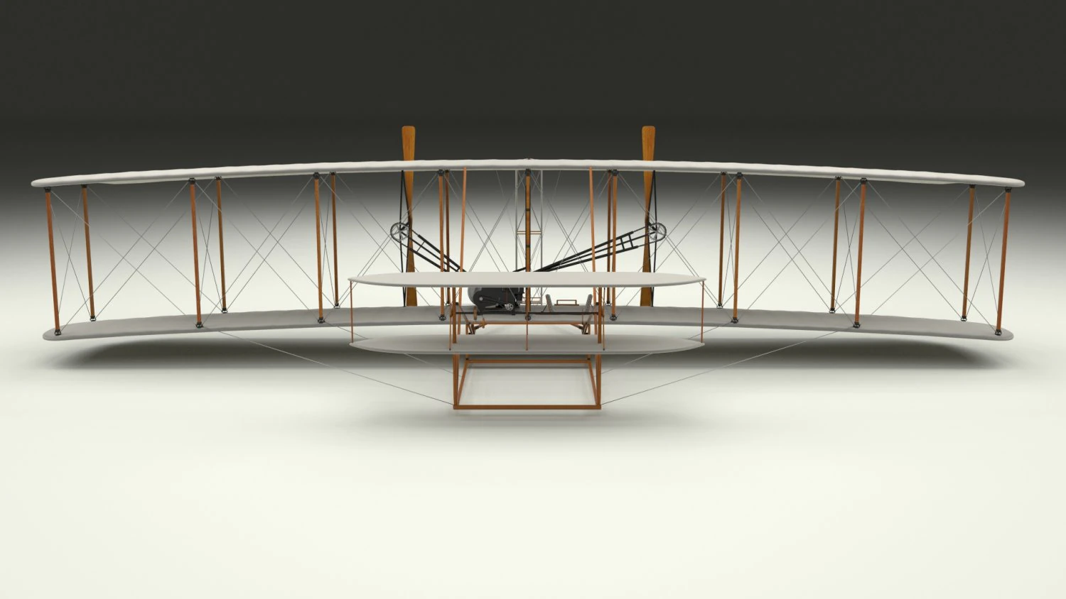 rigged wright flyer 1903 3D Model .c4d .max .obj .3ds .fbx .stl .blend 