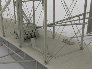 rigged wright flyer 1903 3D Model