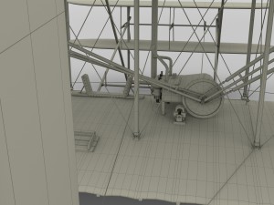 rigged wright flyer 1903 3D Model