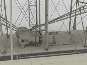 rigged wright flyer 1903 3D Model