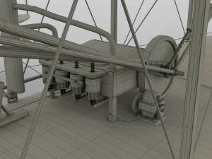 rigged wright flyer 1903 3D Model