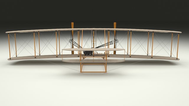 rigged wright flyer Modelo 3D .c4d .max .obj .3ds .fbx .stl .blend 