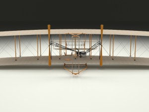 rigged wright flyer Modelo 3D