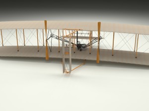 rigged wright flyer Modelo 3D