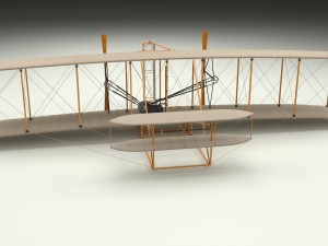rigged wright flyer Modelo 3D