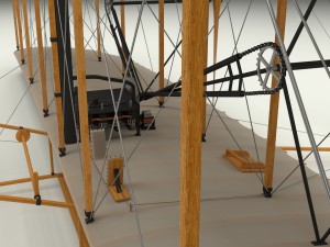 rigged wright flyer Modelo 3D