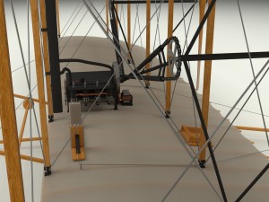 rigged wright flyer Modelo 3D