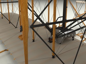 rigged wright flyer Modelo 3D