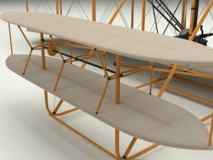 rigged wright flyer Modelo 3D