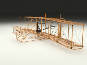 rigged wright flyer Modelo 3D