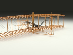 rigged wright flyer Modelo 3D