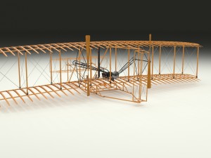 rigged wright flyer Modelo 3D