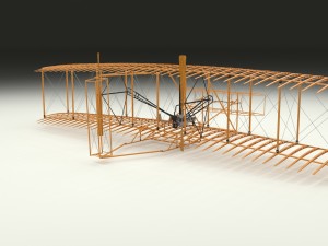 rigged wright flyer Modelo 3D
