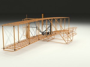 rigged wright flyer Modelo 3D