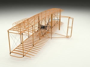 rigged wright flyer Modelo 3D