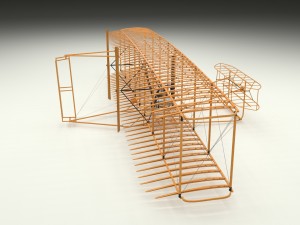 rigged wright flyer Modelo 3D