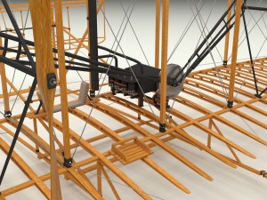 rigged wright flyer Modelo 3D