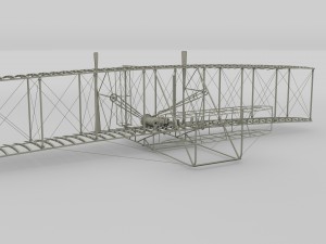rigged wright flyer Modelo 3D