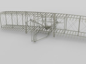 rigged wright flyer Modelo 3D
