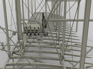 rigged wright flyer Modelo 3D