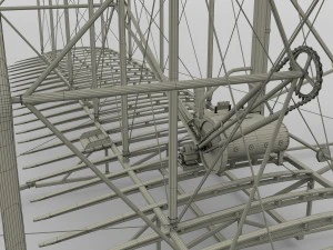 仕組まれたライトのフライヤー 3Dモデル