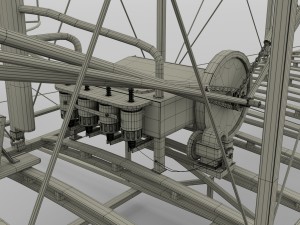 rigged wright flyer Modelo 3D