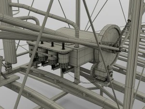 仕組まれたライトのフライヤー 3Dモデル