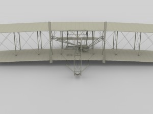rigged wright flyer Modelo 3D