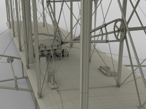 rigged wright flyer Modelo 3D