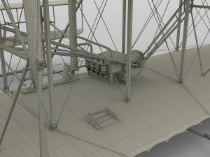 rigged wright flyer Modelo 3D