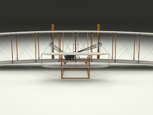 animated wright flyer 1903 3D Model