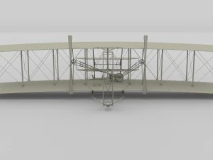 animated wright flyer 1903 3D Model