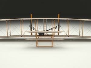 animated wright flyer 3D Model