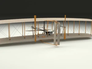 volantino animato di Wright Modello 3D