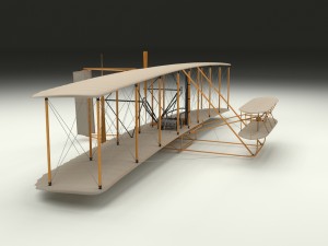 animated wright flyer Modelo 3D