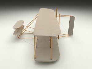 animated wright flyer Modelo 3D