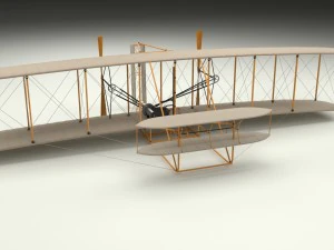 volantino animato di Wright Modello 3D